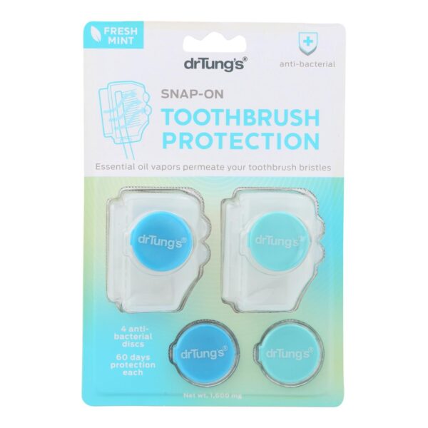 Dr. Tung's Adult Snap-On Toothbrush Protection 2 count