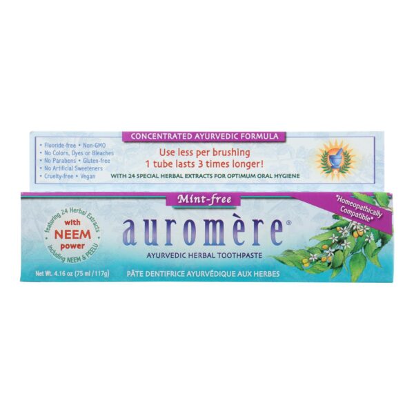 Auromere Mint-Free Toothpaste 4.16 oz.