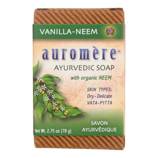 Auromere Ayurvedic Bar Soaps Vanilla-Neem 2.75 oz.