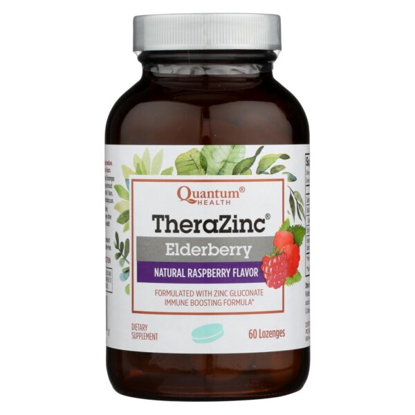 Quantum Thera Zinc Lozenges - Elderberry - 60 Lozenges