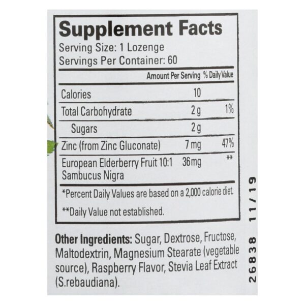 Quantum Thera Zinc Lozenges - Elderberry - 60 Lozenges - Image 2