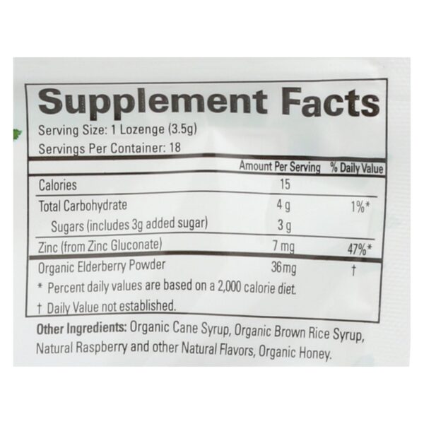 Quantum Thera Zinc Elderberry Raspberry Flavored Lozenges - Image 3