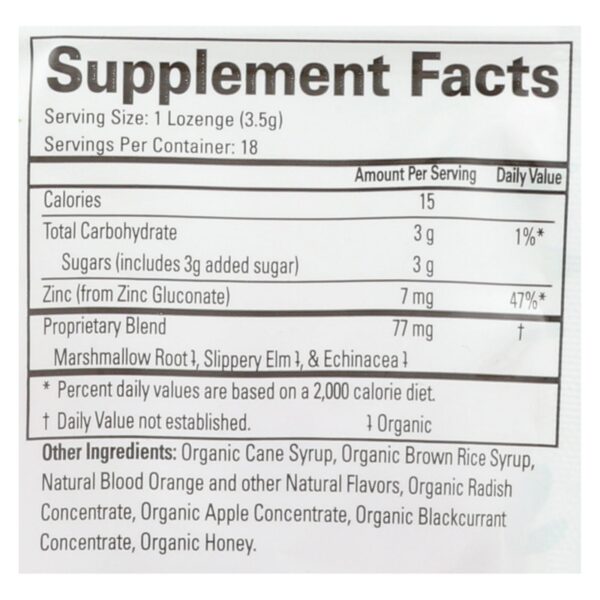 Quantum Thera Zinc Lozenges - Blood Orange - 18 count - Image 2