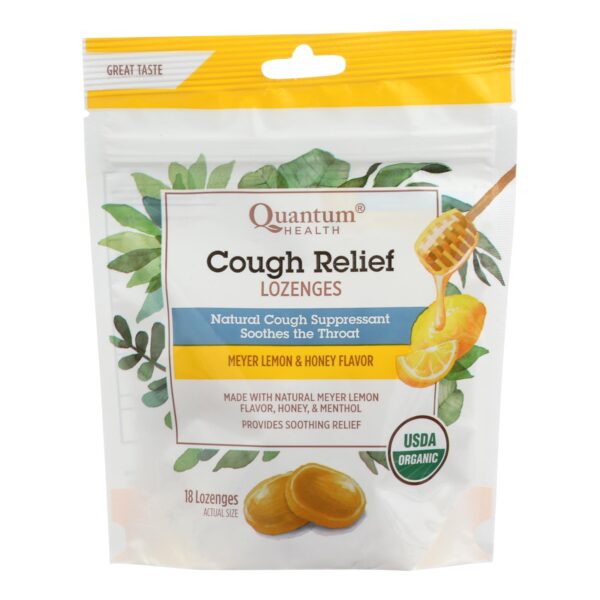 Quantum Cough Relief Meyer Lemon & Honey Lozenges