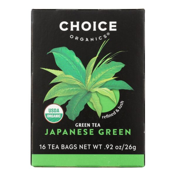 Choice Teas Premium Japanese Green Organic Tea Bags 16 tea bags