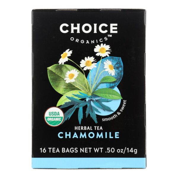 Choice Tea Organic Chamomile Tea 16 Tea Bags