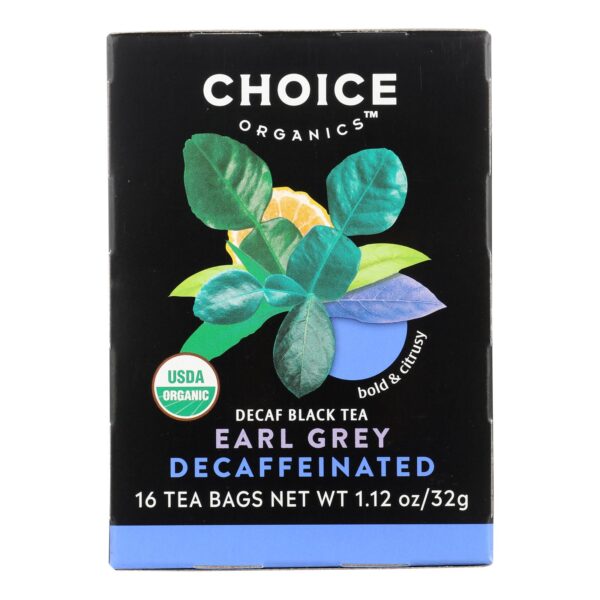 Choice Tea Earl Grey Decaf Tea 16 Tea Bags