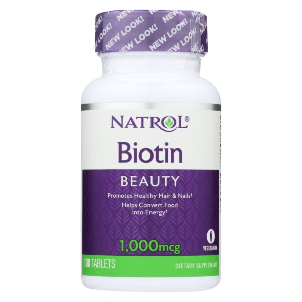 Natrol Biotin Tablets 1,000 mcg 100 tablets