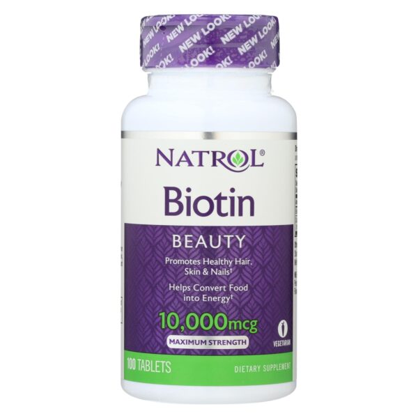 Natrol Biotin Tablets 10,000 mcg 100 tablets