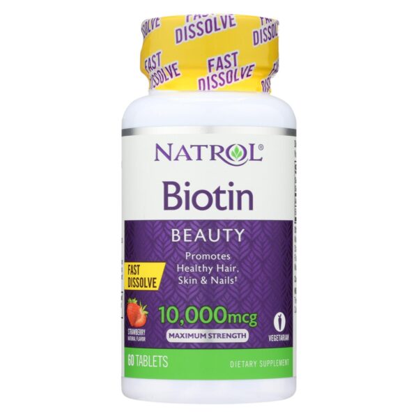 Natrol Biotin Strawberry Fast Dissolve Tablets 60 count