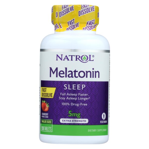 Natrol Melatonin Strawberry Fast Dissolve Tablets 150 count