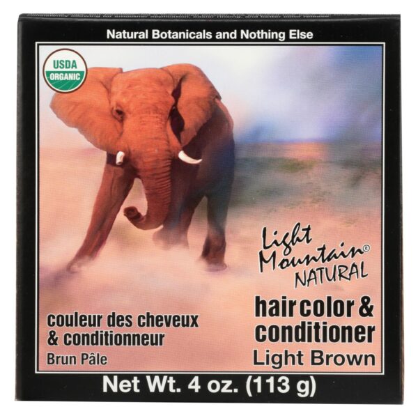 Light Mountain Brown Henna Hair Color & Conditioner 4 oz.