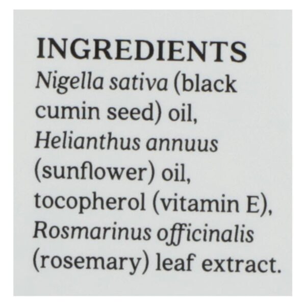 Aura Cacia Black Seed Oil 4 fl.oz. - Image 2