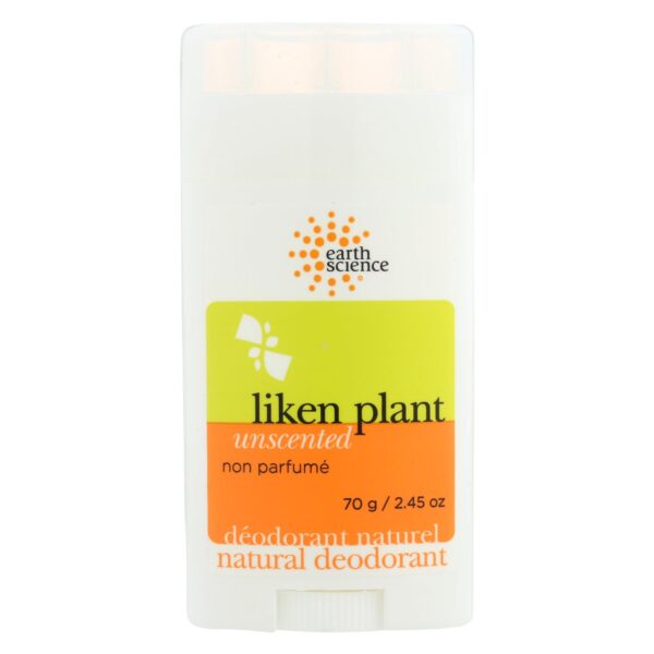 Earth Science Liken Plant Unscented Deodorant 2.45 oz.