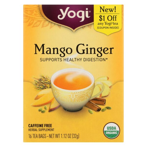 Yogi Tea Mango Ginger Tea 16 tea bags