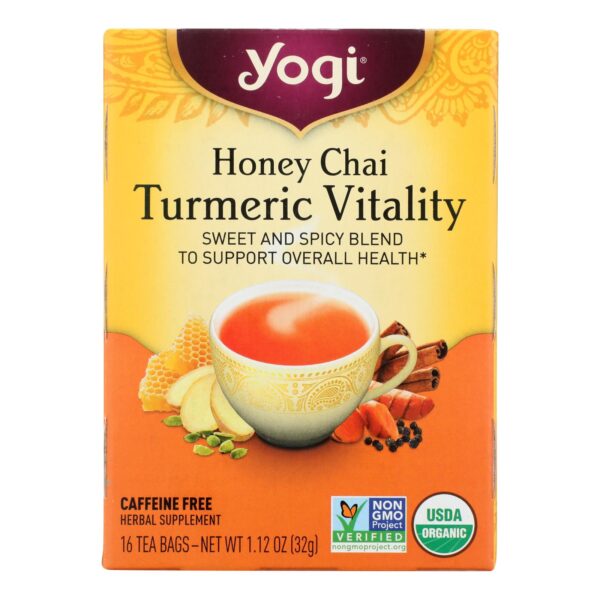 Yogi Tea Honey Chai Turmeric Vitality Tea