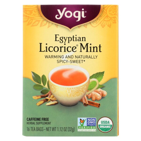 Yogi Tea Egyptian Licorice Mint Tea 16 tea bags