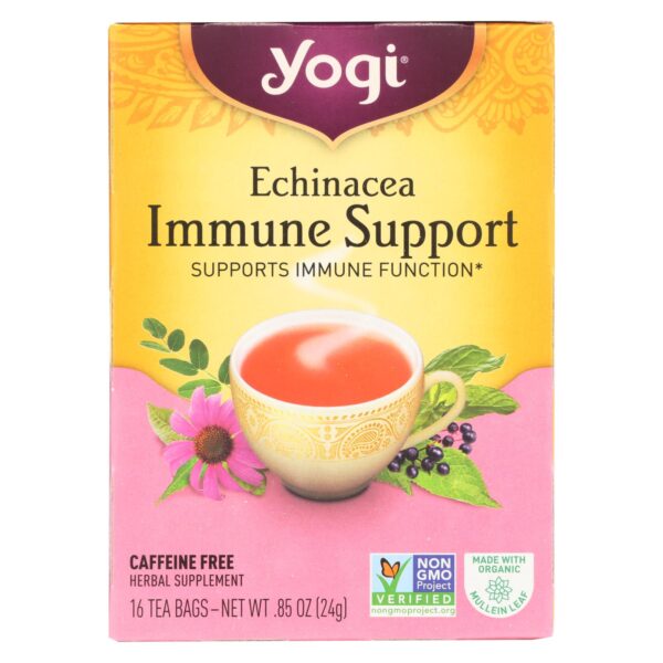 Yogi Tea Echinacea Immune Support Tea 16 tea bags