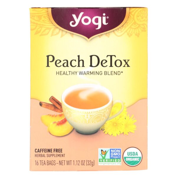 Yogi Tea Organic Peach DeTox Tea 16 tea bags