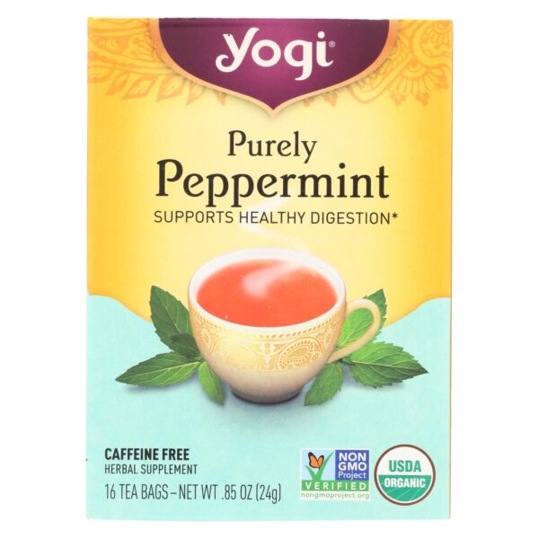 Yogi Tea Organic Purely Peppermint Tea 16 tea bags