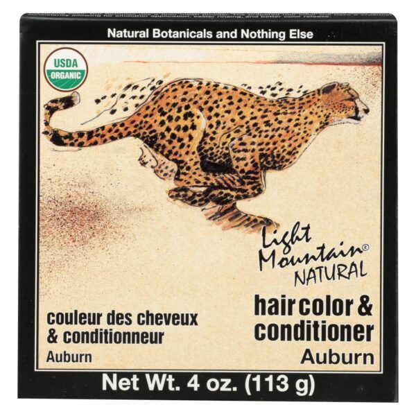 Light Mountain Auburn Henna Hair Color & Conditioner 4 oz.