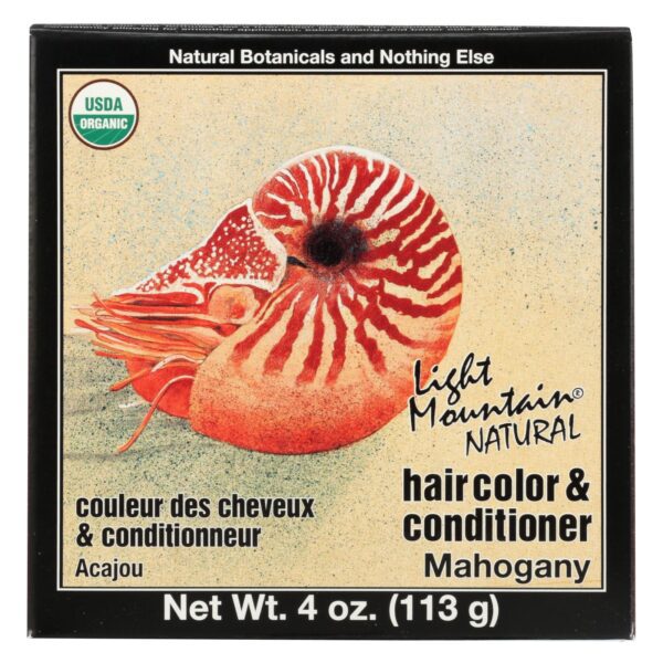 Light Mountain Mahogany Henna Hair Color & Conditioner 4 oz.