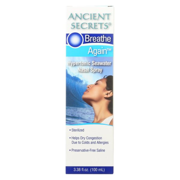 Ancient Secrets Breathe Agai asal Spray - 3.38 fl oz