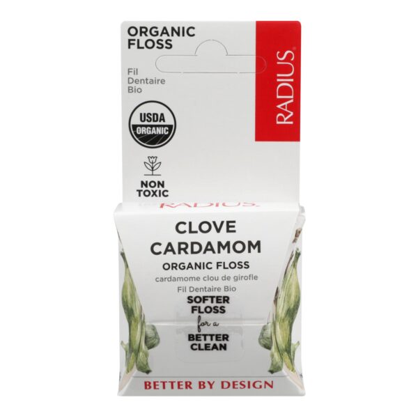 Radius Organic Silk Clove Cardamom Dental Floss 55 yards