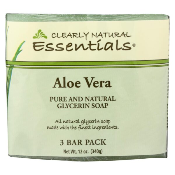 Clearly Natural Natural Glycerine Bar Soaps Aloe Vera 3 (4 oz.) bars