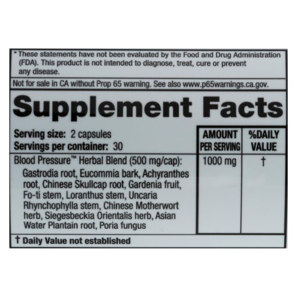 Ridgecrest Herbals Blood Pressure Formula 60 count - Image 2