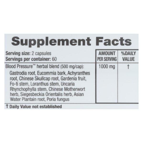 Ridgecrest Herbals Blood Pressure Formula 120 count - Image 2