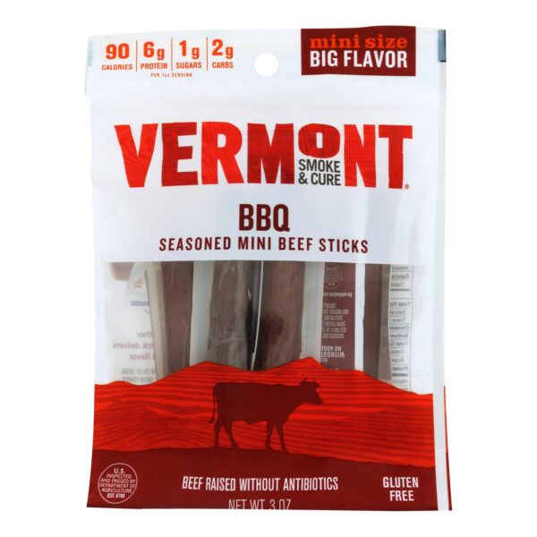 Vermont Smoke & Cure BBQ Beef Mini Sticks 6 count