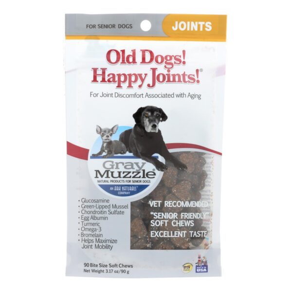 Gray Muzzle Old Dogs! Happy Joints! 90 soft chews