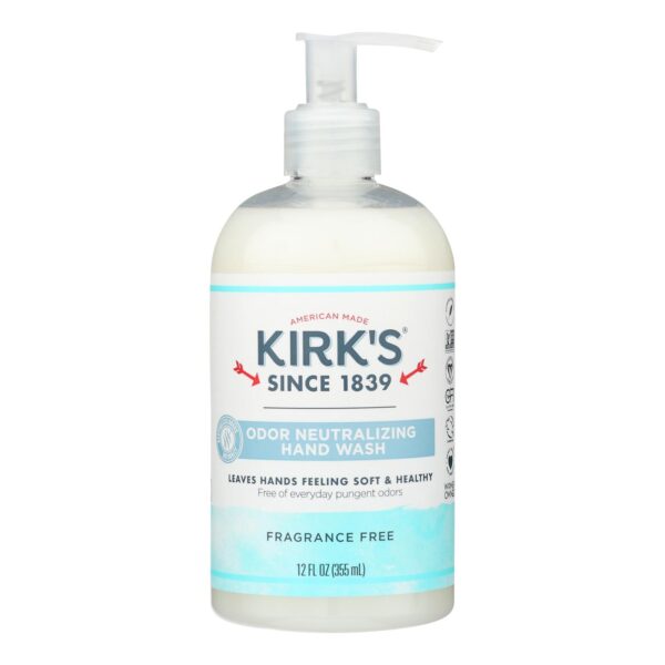 Kirk's Coco Castile Fragrance Free Hydrating Liquid Hand Soap 12 fl. oz.