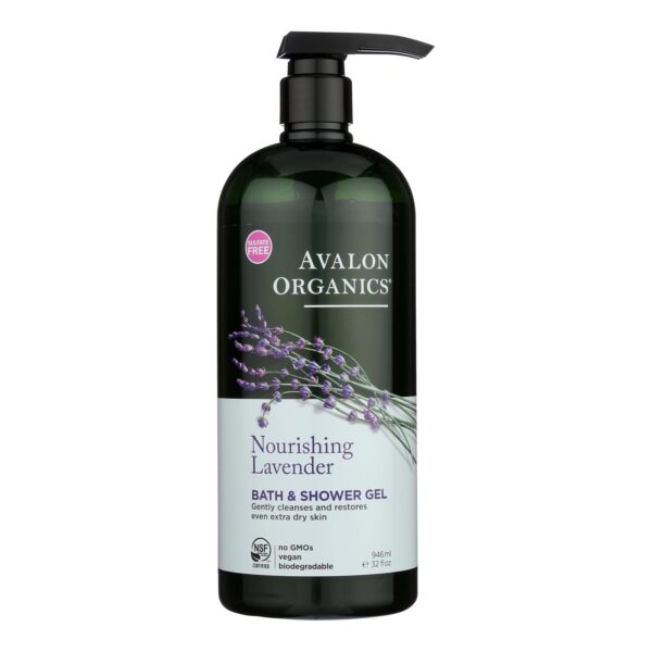 Avalon Organics Therapeutic Body Care Lavender 32 fl. oz. value size Bath & Shower Gels