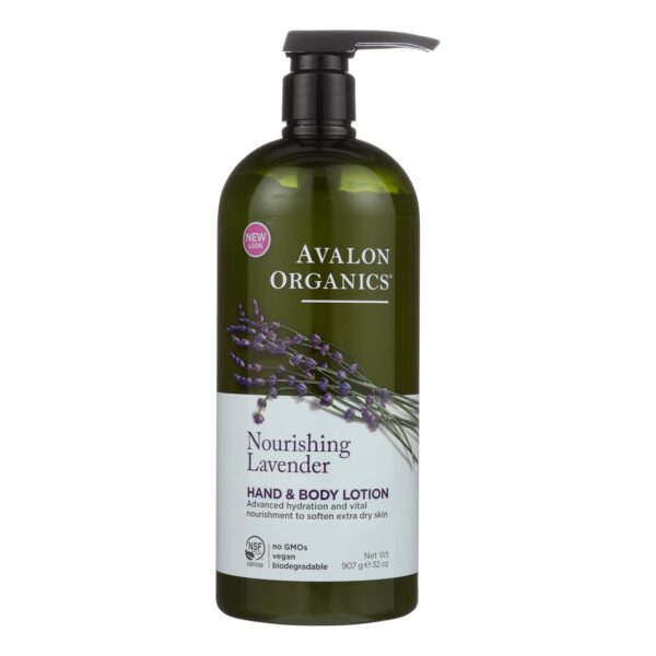 Avalon Organics Therapeutic Body Care Lavender 32 fl. oz. value size Hand & Body Lotions