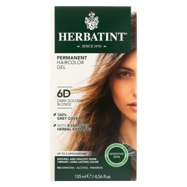 Herbatint 6D Dark Golden Blonde Hair Color Gel 4.5 fl. oz.