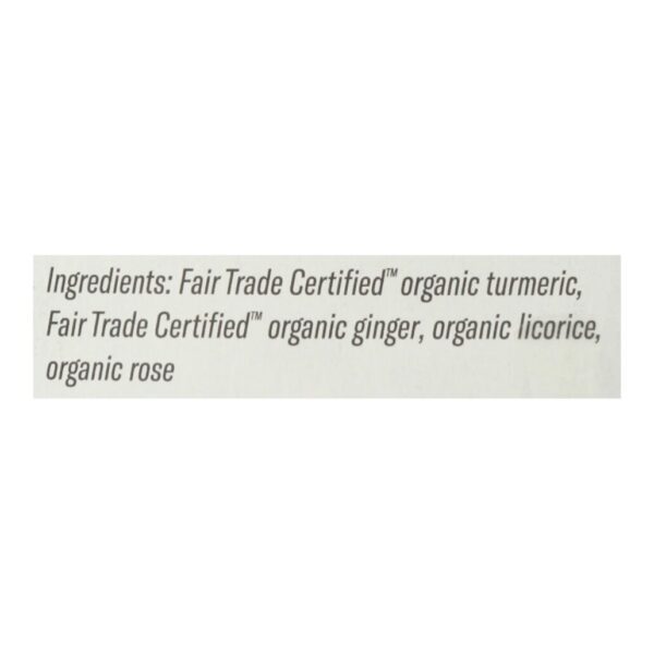 Numi Tea Fair Trade Three Root Turmeric Tea 12 tea bags - Image 2