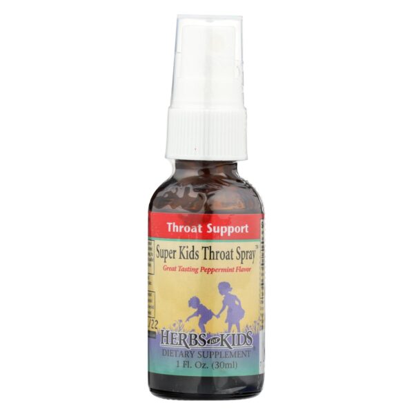 Herbs for Kids Peppermint Super Kids Throat Spray 1 fl. oz.