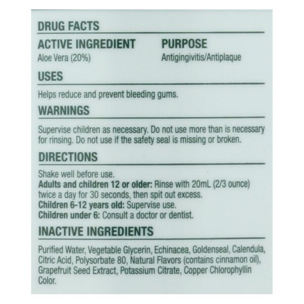 The Natural Dentist Peppermint Twist Healthy Gums Antigingivitis Rinse 16.9 fl. oz. - Image 2