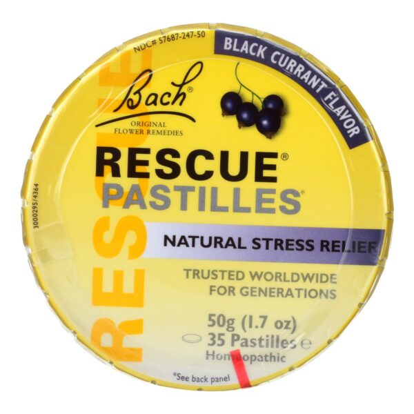 Bach Rescue Remedy Pastilles, Black Currant 50 grams