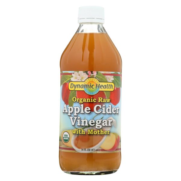 Dynamic Health Organic Apple Cider Vinegar with the Mother (Glass) 16 fl. oz.