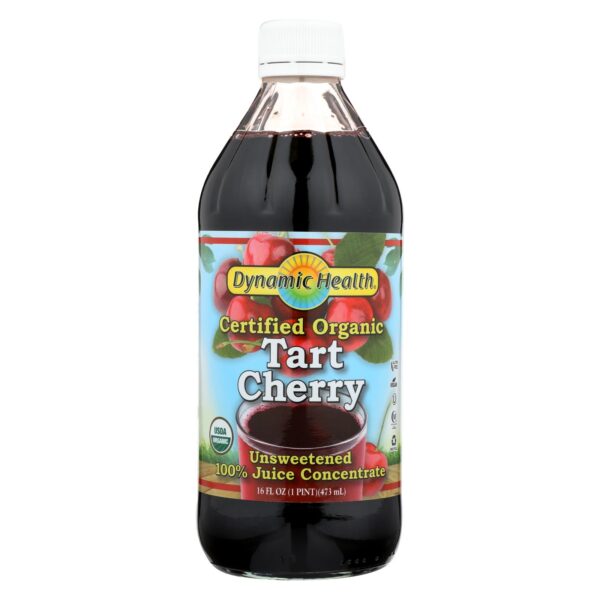 Dynamic Health Organic Tart Cherry Juice Concentrate (Glass) 16 fl. oz.