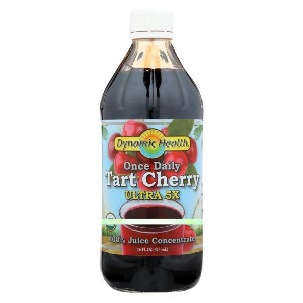 Dynamic Health Organic Tart Cherry Ultra 5x Juice Concentrate (Glass) 16 fl. oz.