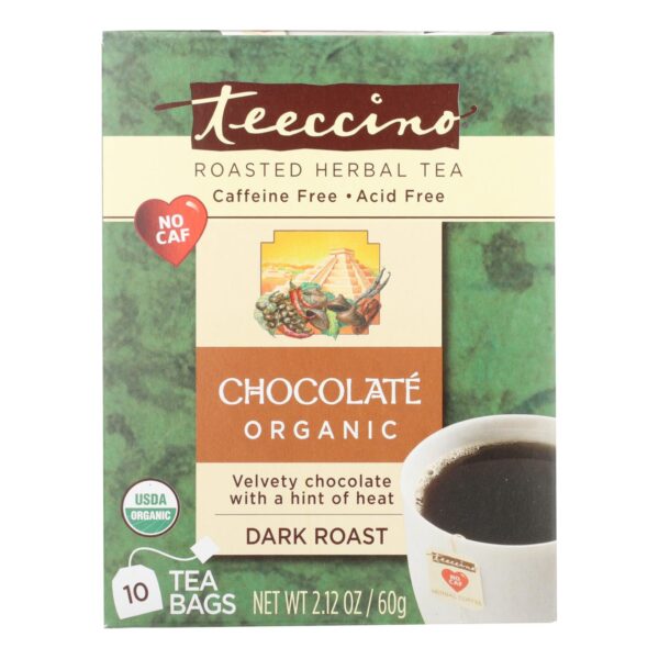 Teeccino Chocolate Dark Roast Chicory Herbal Tea