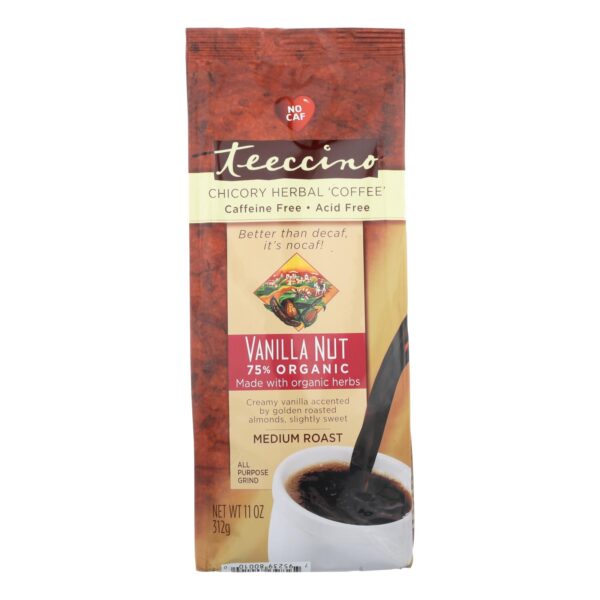 Teeccino Vanilla Nut Herbal Coffee 11 oz.