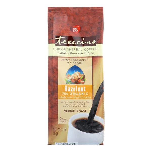 Teeccino Hazelnut Medium Roast Herbal Coffee 11 oz.