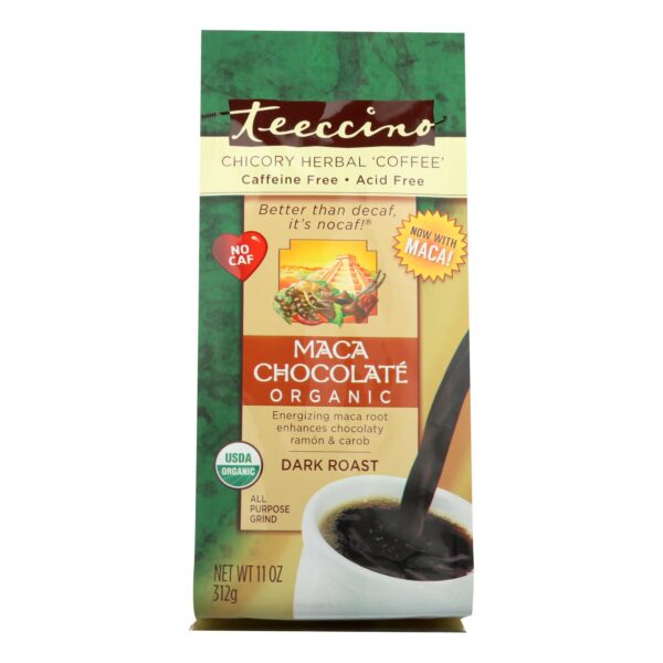 Teeccino Chocolate Dark Roast Herbal Coffee 11 oz.