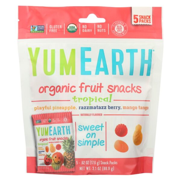 YumEarth Organic Tropical Fruit Snacks 5 (0.62 oz.) packs