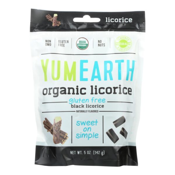 YumEarth Gluten-Free Black Licorice 5 oz.